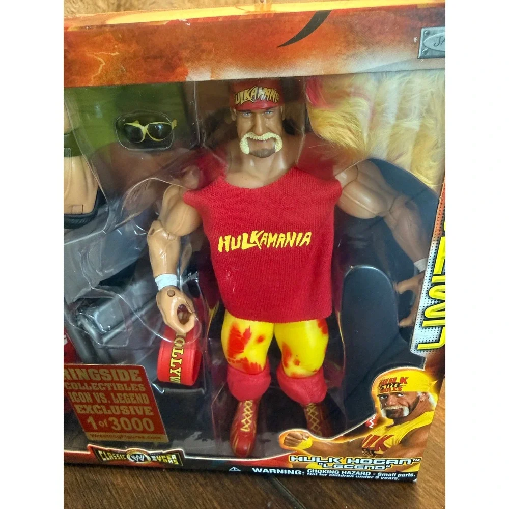 WWE Jakks Classic Superstars Hulk Hogan Shawn Michaels Ringside Exclusive 1/3000
